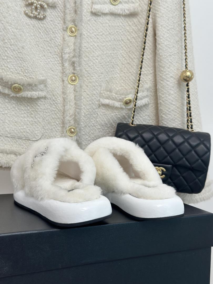 factory price chane chanel classic double c crosshaired slippers to rush to wear a series