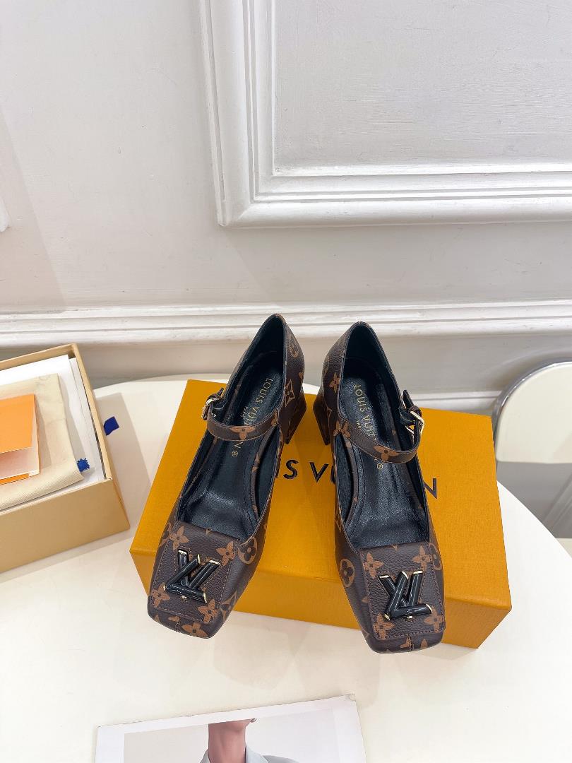 lv louis vuitton 2023 early spring new top version counter the last folk fang tou single single shoe