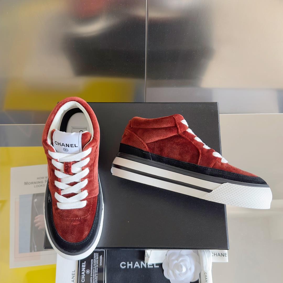 chanel Chanel 23B Panda Color Sneaker Xiaoxiang Casual Sports Shoes Thick Sole Color Match