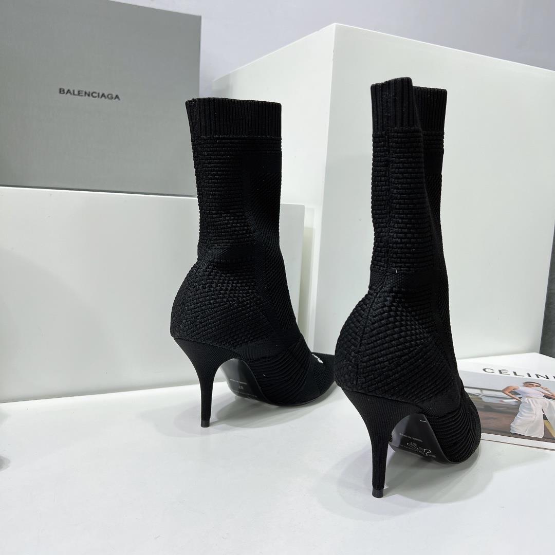 High quality factory produced Balenciag Paris Home 2023 early autumn new high heel elastic