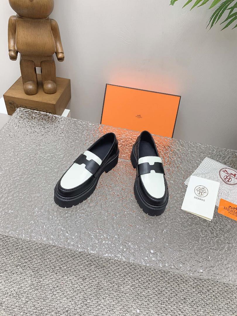 High end Quality H Home pringSummer New HERMES Hermes H Lefu Shoes Exclusive Debut High