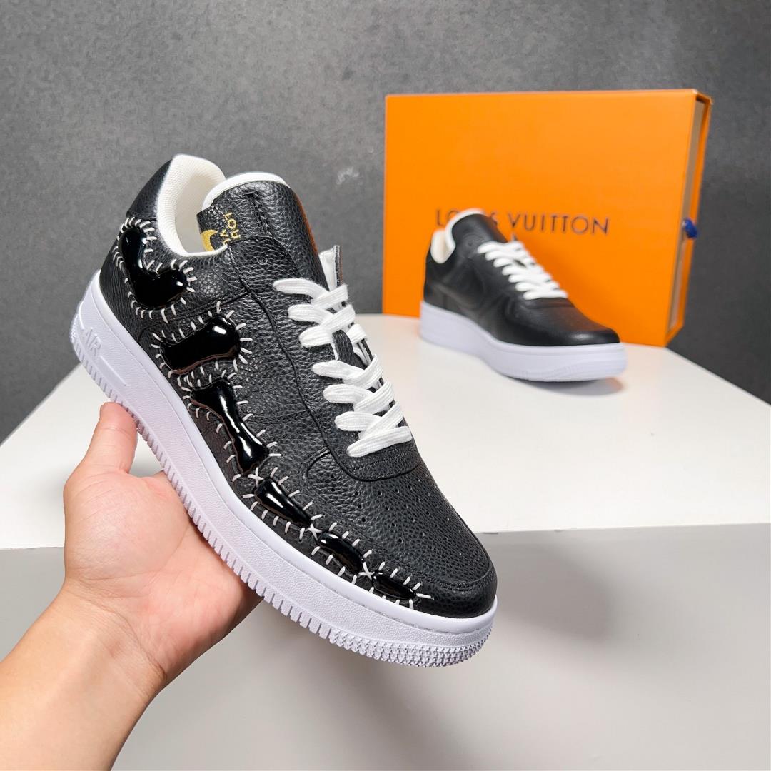 The new lv X AF1 Dreamy Co branded Air Force One highend mens sports and leisure shoesO