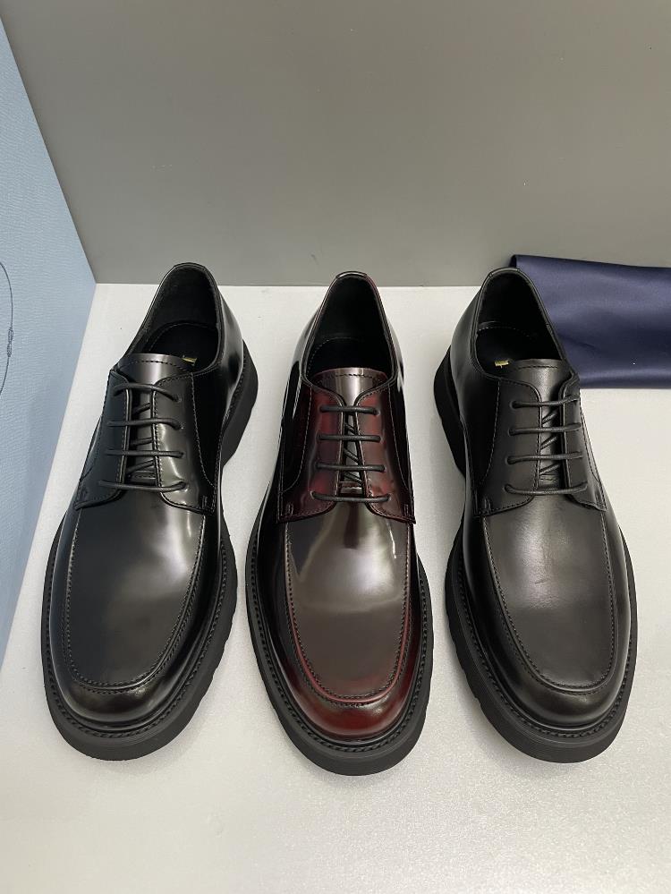 Prada Mens Formal Leather Shoes A Timeless Retro Design