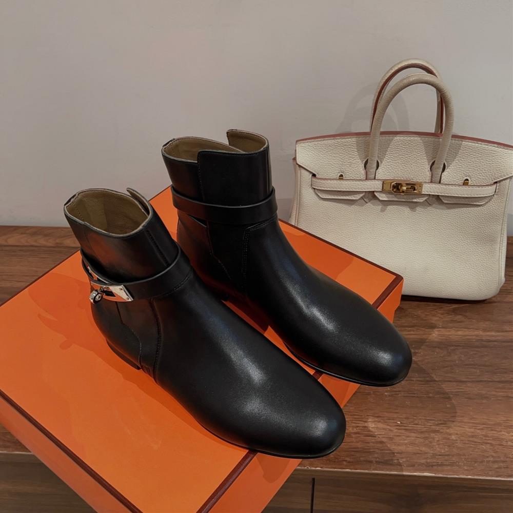 Hermes Neo and ankle boots autumn and winter short boots series fashionable and versatil