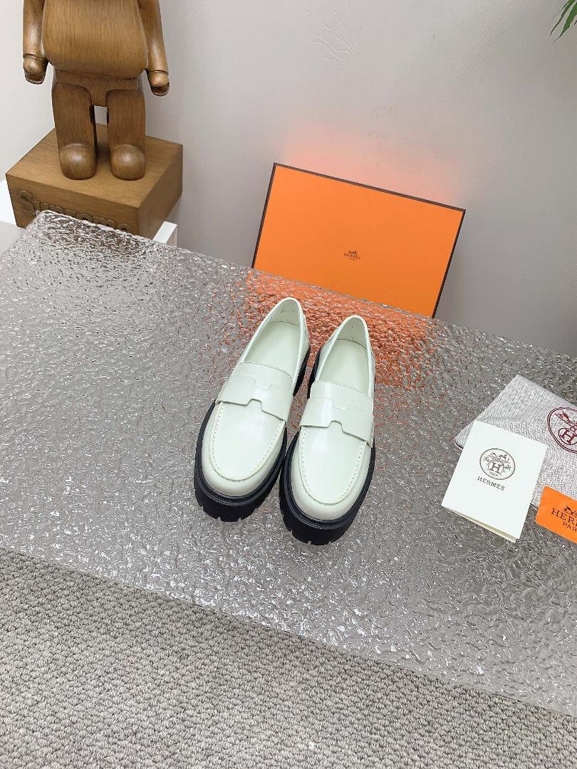 High end Quality H Home SpringSummer New HERMES Hermes H Lefu Shoes Exclusive Debut Highest Versi