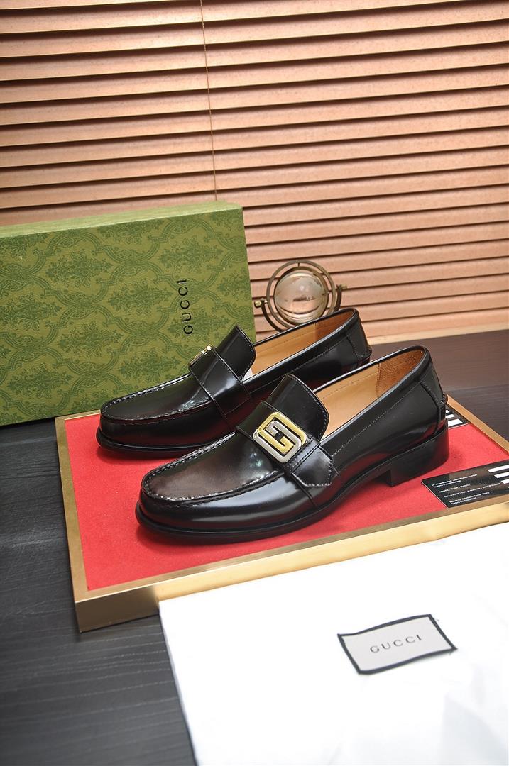 Italys top luxury mens shoe giant GUCCI Gucci leather lining new registration authentic