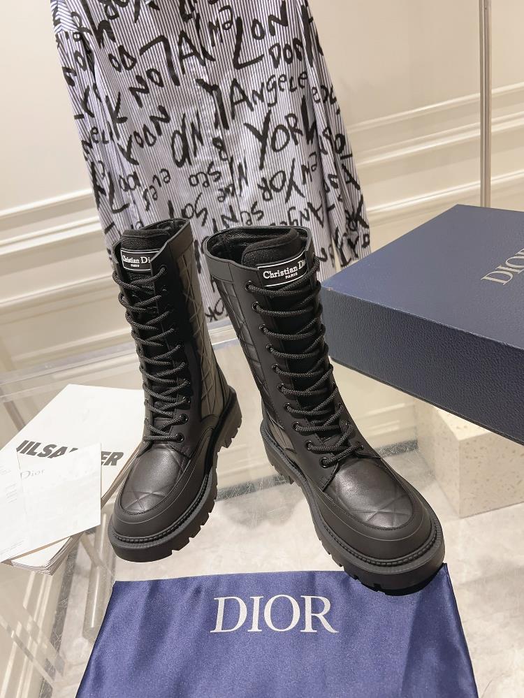 Factory Original Development DIOR2023 New Strap Velcro Short Boots Upper Calf Leather Inner Padding Sheepskin Original Sole 4CM Size 3540TagName Di