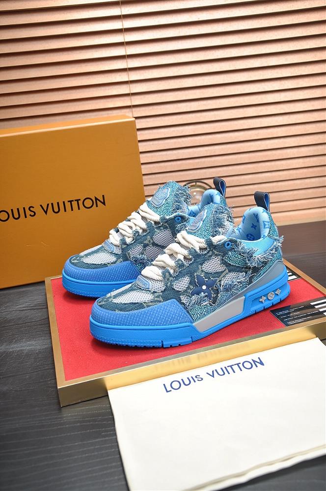 LOUIS VUITTON Original Order New LV Louis Vuitton Top Edition LV Classic Fashion Shoes Choose Imported Original Cowhide Water Dyed Cowhide Inner Linin