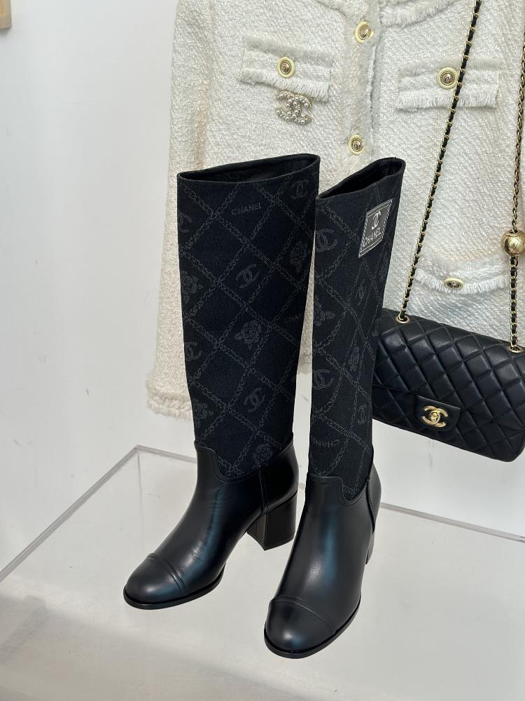 Factory priced short boots long boots CHANEL 23s Autumn and WinterNew collection of thick