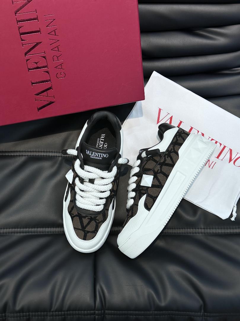 The Valentin Valentin One Stud series of thick soled and elevated sneakers for couples fea