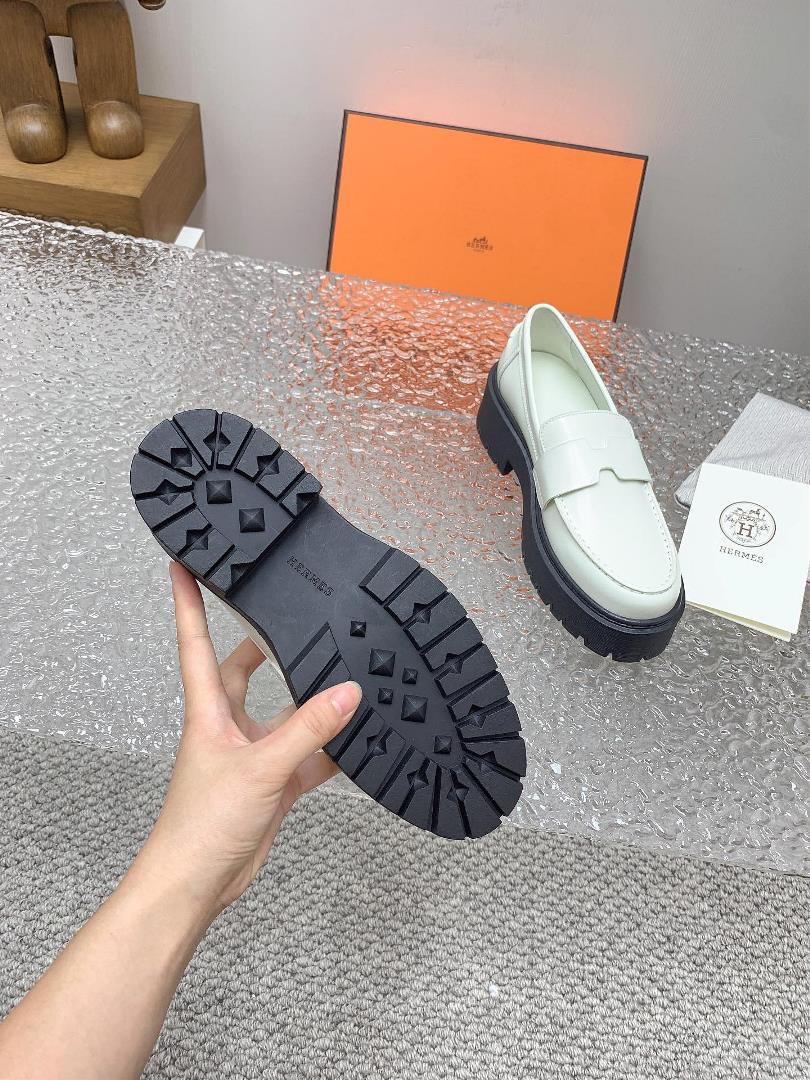 High end Quality H Home SpringSummer New HERMES Hermes H Lefu Shoes Exclusive Debut Hig