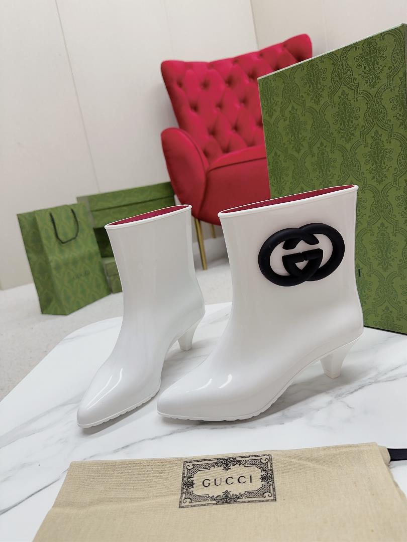 Gucci 2023 SS latest rain boots Exclusive mold opening interlocking double G features a