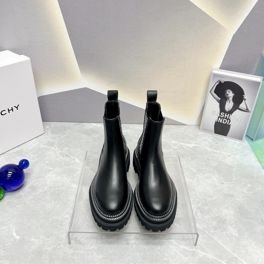 Factory toplevel versionGIVENCHY 2023vs AutumnWinter New CollectionRound toe printed ela