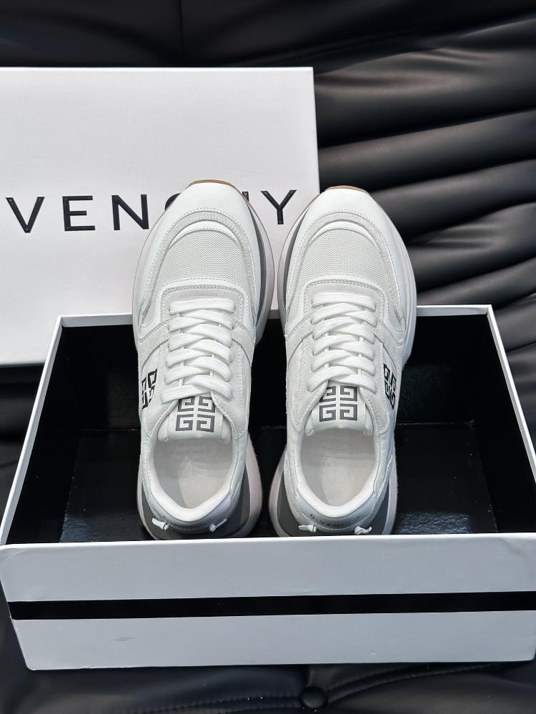 The givenchy brand new GIV 1 mens thick sole elevated casual sports shoe features a high