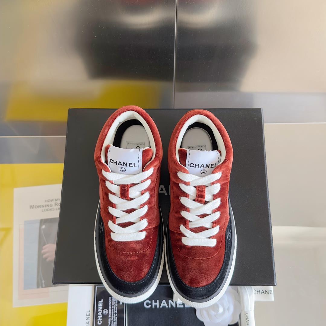 chanel Chanel 23B Panda Color Sneaker Xiaoxiang Casual Sports Shoes Thick Sole Color Match