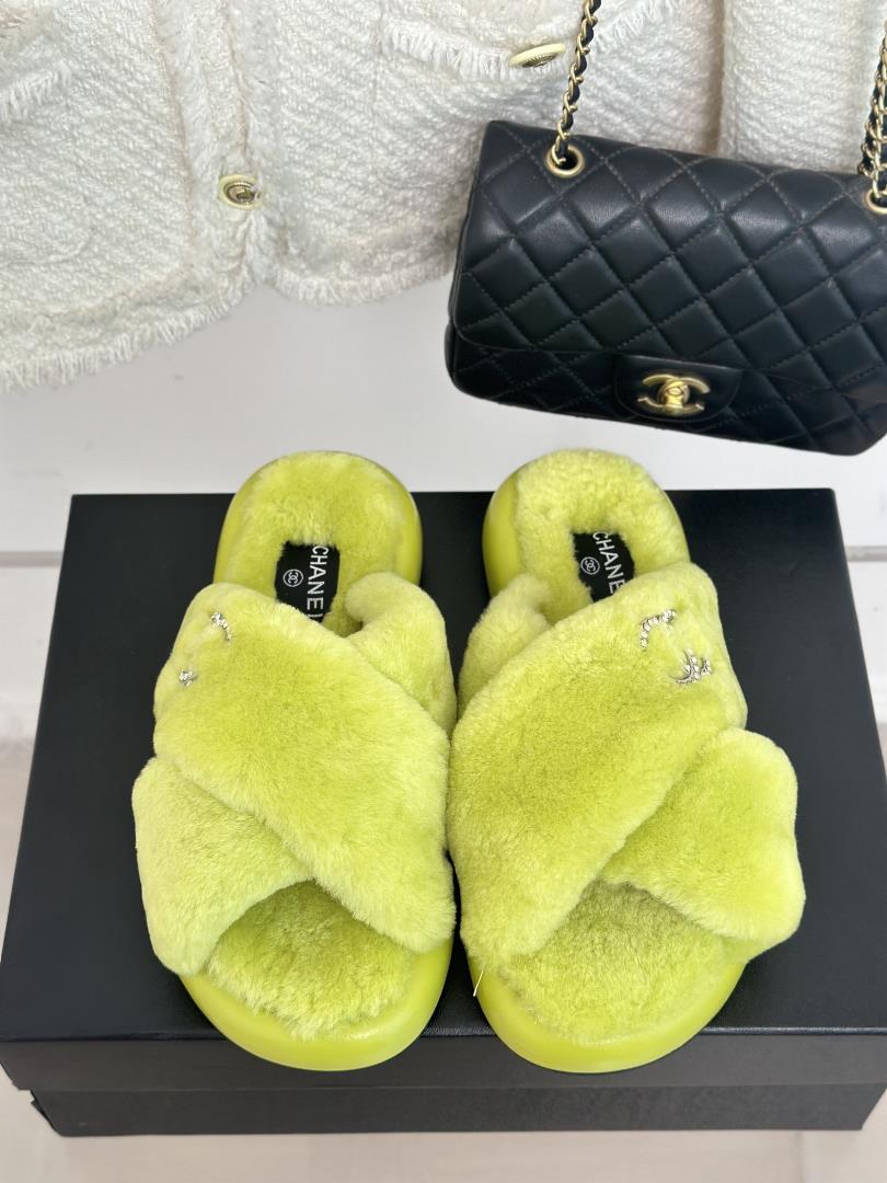 factory price chane chanel classic double c cross haired slippers to rush to wear a serie