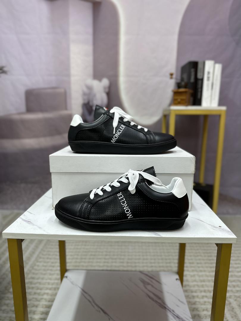 MONCLER casual sports shoes with a top layer of cowhide and imported mesh fabric that is soft 