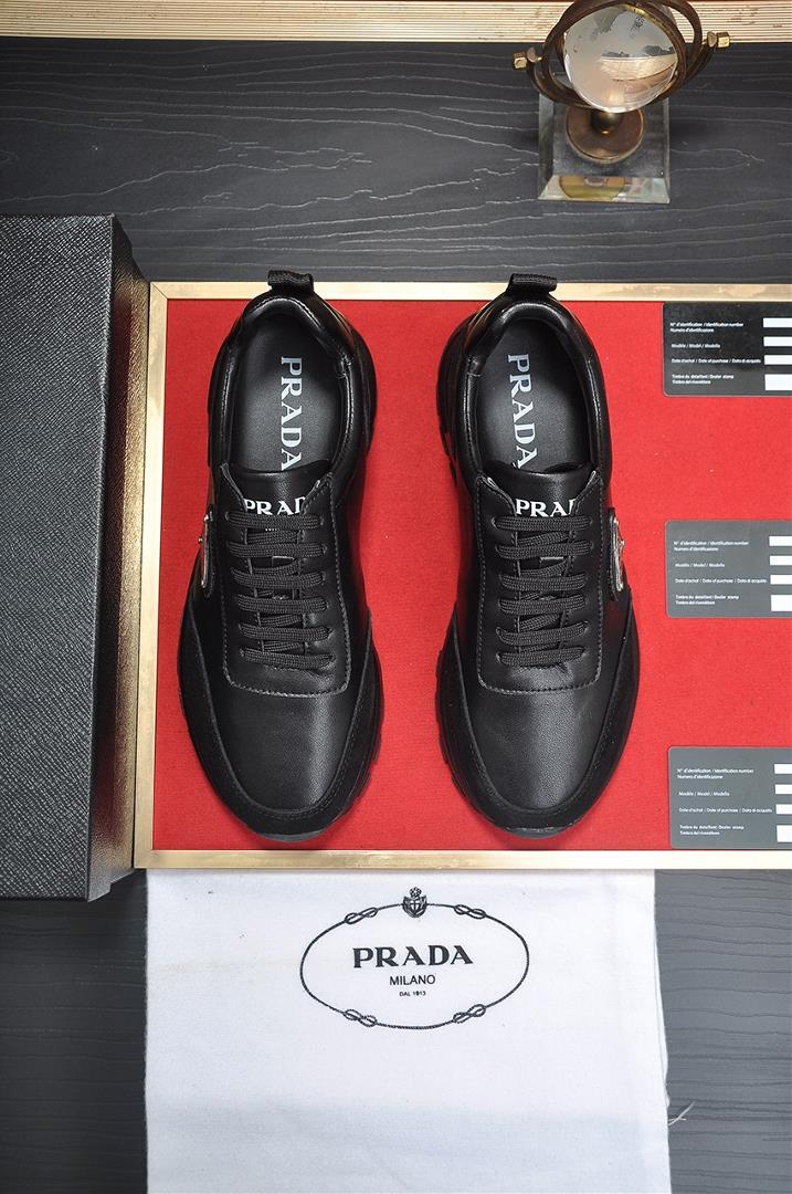 Prada mens shoes highend brand official website 11 The latest masterpiece vamp is made of Italian