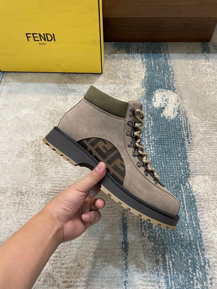 fendi bare bootsblack cowhide