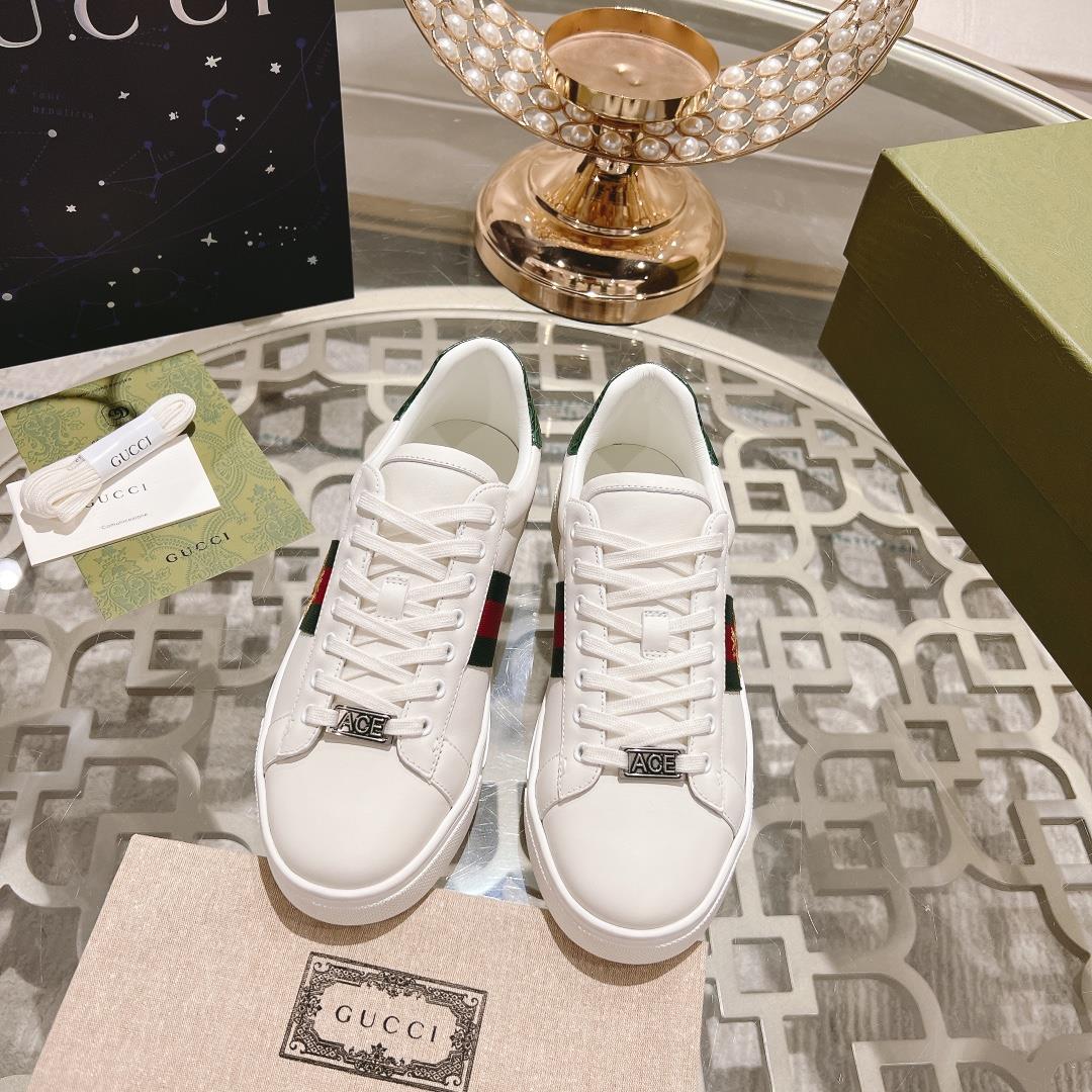 gucci Guccis latest Ace series Pro edition small white shoesThe original purchase and development o