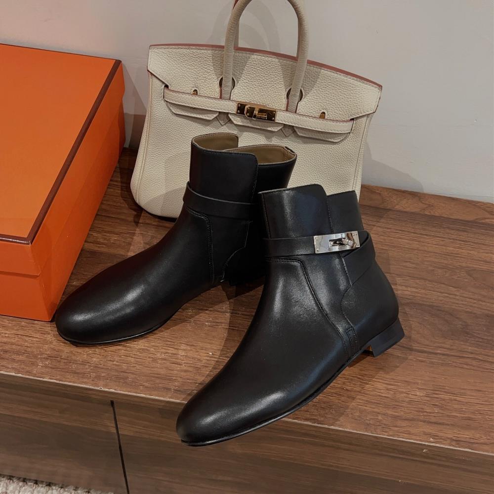 Hermes Neo and ankle boots autumn and winter short boots series fashionable and versatil