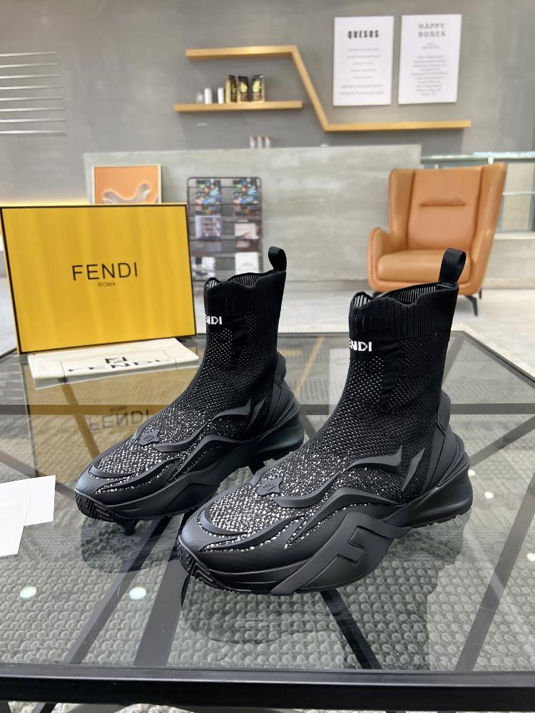 F Top tier OEM Fen Lovers Fried Street High Top Boots Popular New Factory Configuration Imported Original Flying Fabric from Italy Soft and Comfort