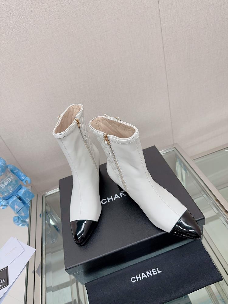 Short boots Long boots 23Ss Autumn and Winter Chane Xiaoxiang New Back Lingge Coarse Heels Short Boots and Long BootsThis winter highend and trendy c