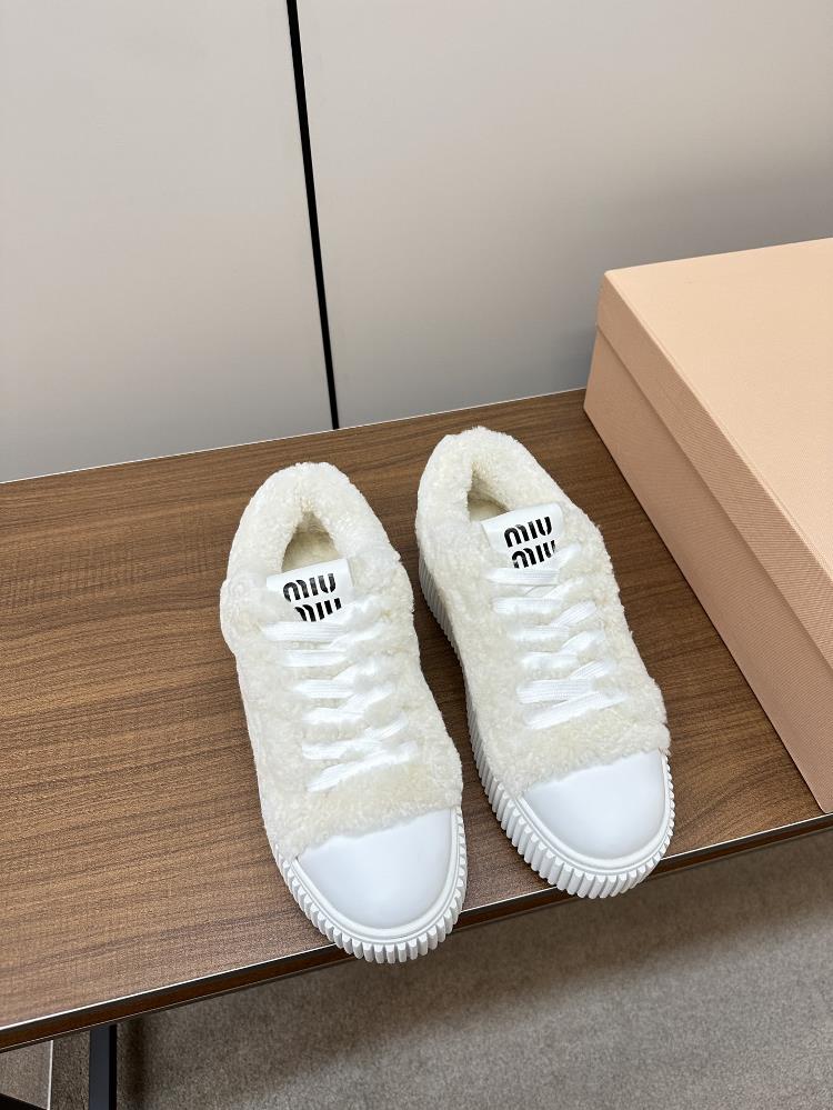 Miu Miu Shoes Wool Sneakers