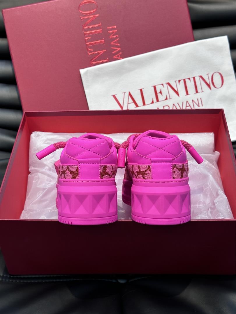 The Valentin Valentin One Stud series of thick soled and elevated sneakers for couples fea