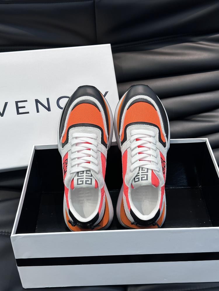 The givenchy brand new mens thick sole elevated casual sports shoe features a highqualit