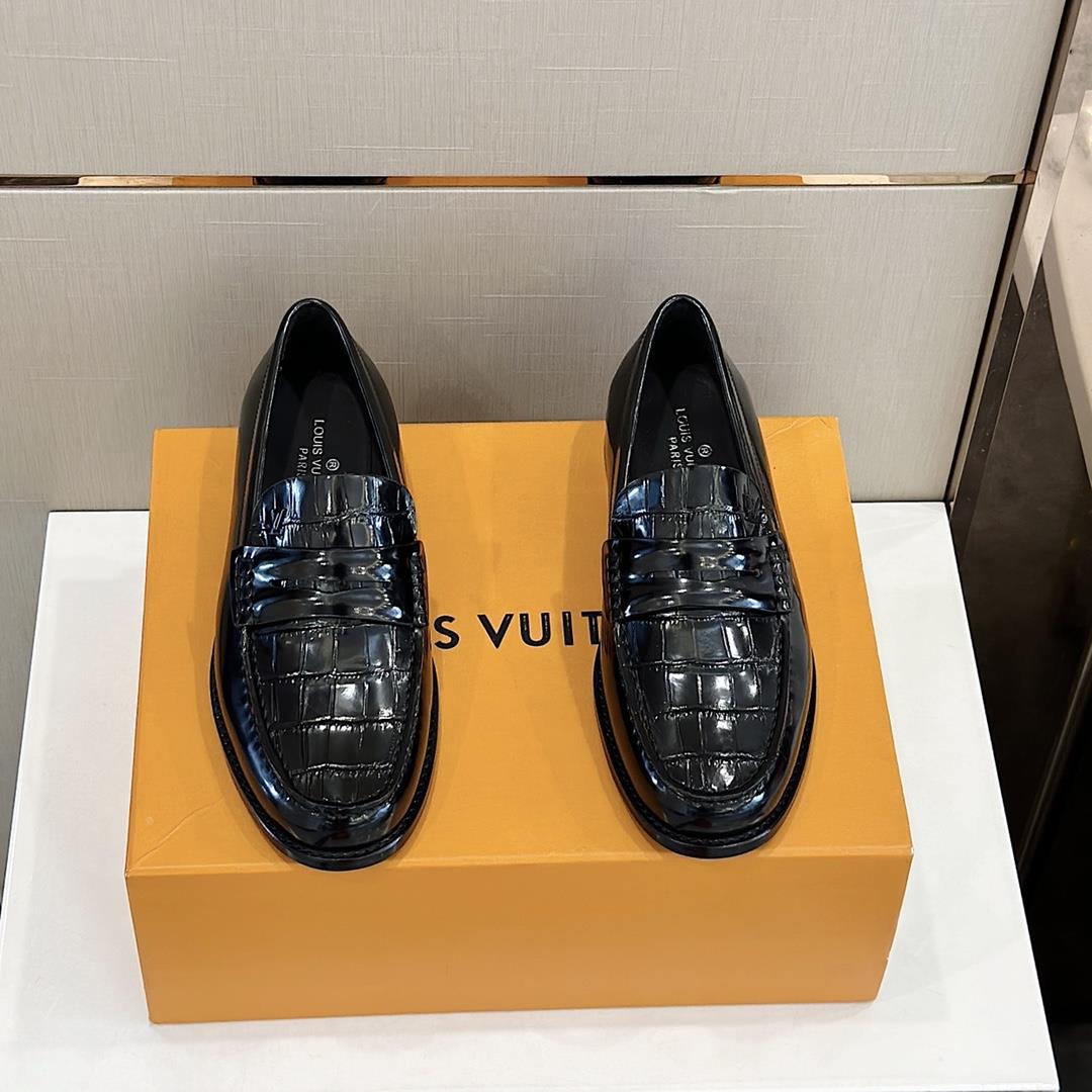 lv Family Major Handmade Lefon Shoes Leather Outsole in 2023 Fusion Lacquered Calf Leather And Handm