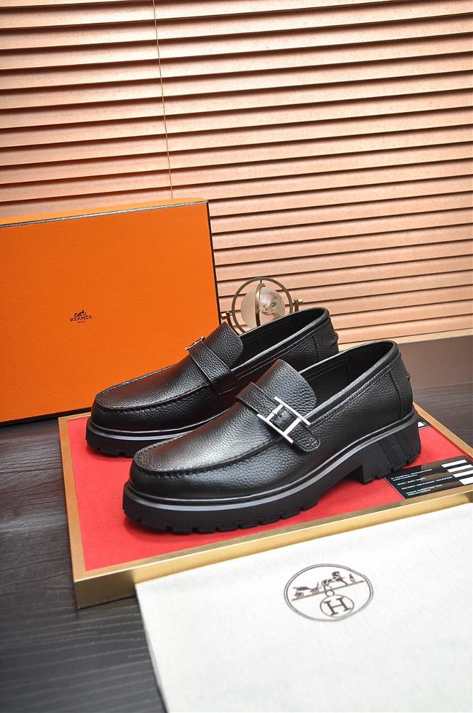 HERMES Cowhide Lining Popular Mens Shoe Counter Original Order World Top Brand Luxury quality Fashionable and upscale Give you a lowkey and luxurio