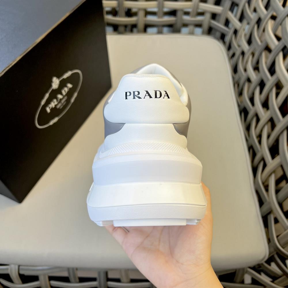 What truly makes Pradas soled casual sports shoes unique is their ability to seamlessly t