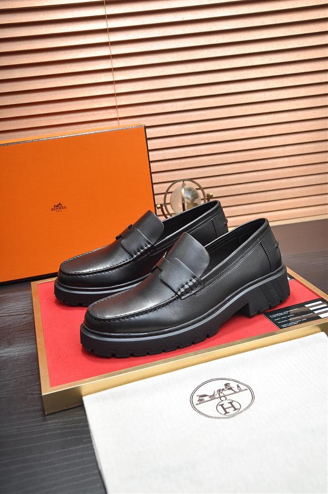 HERMES Cowhide Lining Popular Mens Shoe Counter Original Order World Top Brand Luxury quality Fashionable and upscale Give you a lowkey and luxuriou