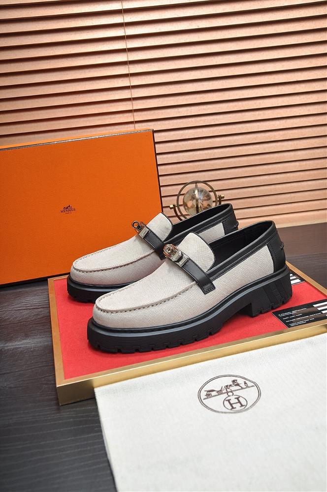 HERMES Cowhide Lining Popular Mens Shoe Counter Original Order World Top Brand Luxury quality Fashionable and upscale Give you a lowkey and luxurio