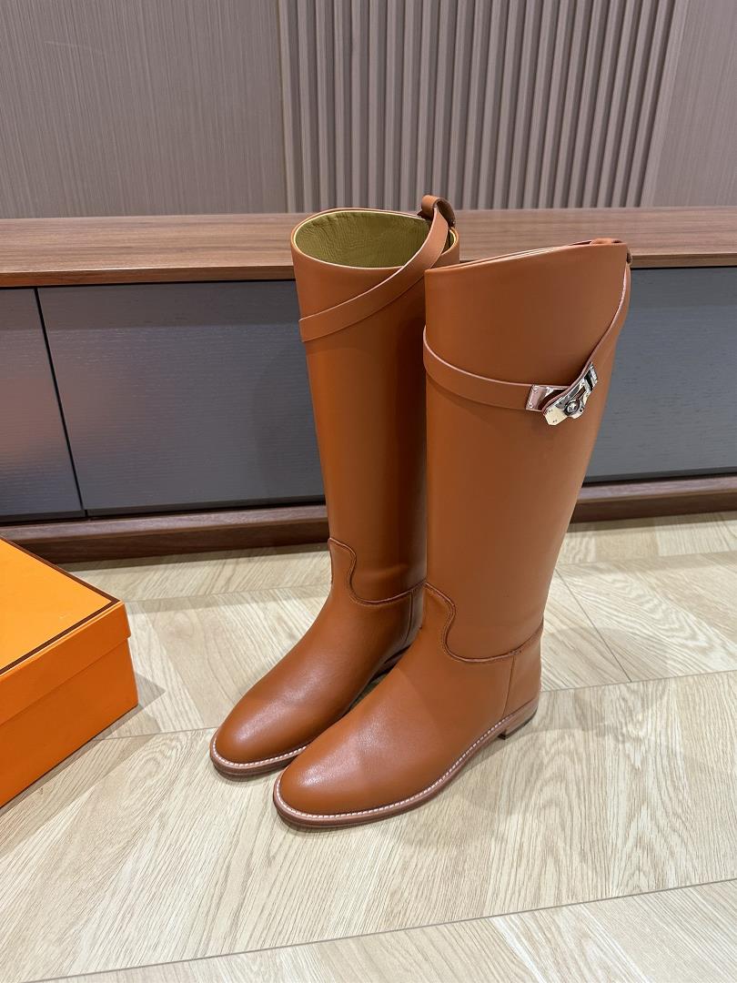 Hermes boots calf lining genuine leather sole size 3536373839 order 4041  professional luxury