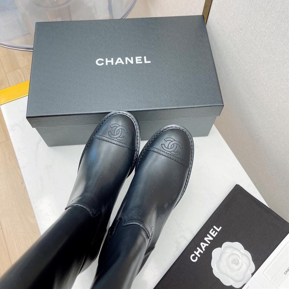 Chanel Autumn and Winter Small Fragrance High Barrel Knight High Heel Boots The counter is