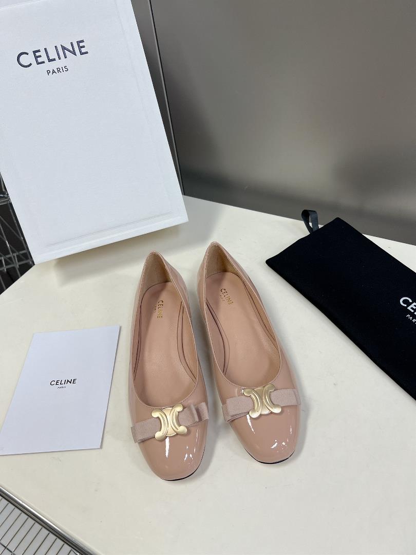 CELINE Silin Spring Summer Triumphal Arch Single Shoes Series limited sales at the counter hard to