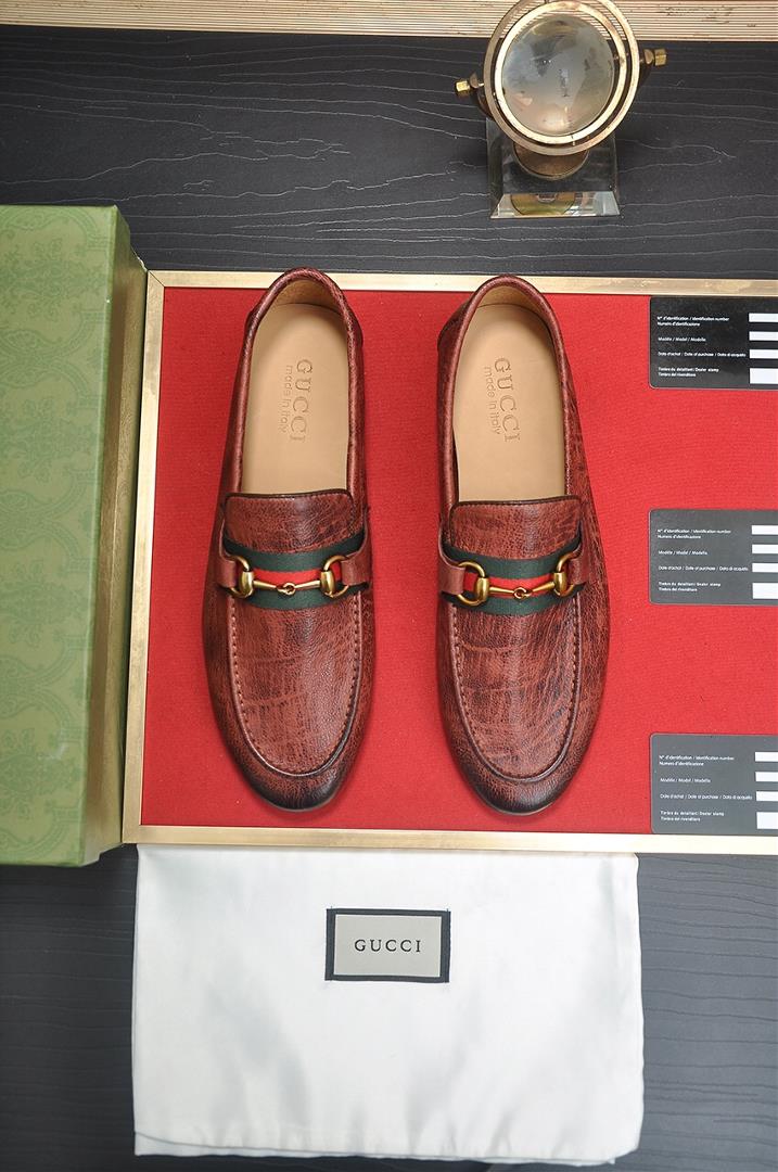 Gucci  High end Niuli New Gucci Top Edition Gucci Classic Casual Leather Shoes Choose Imported Origi