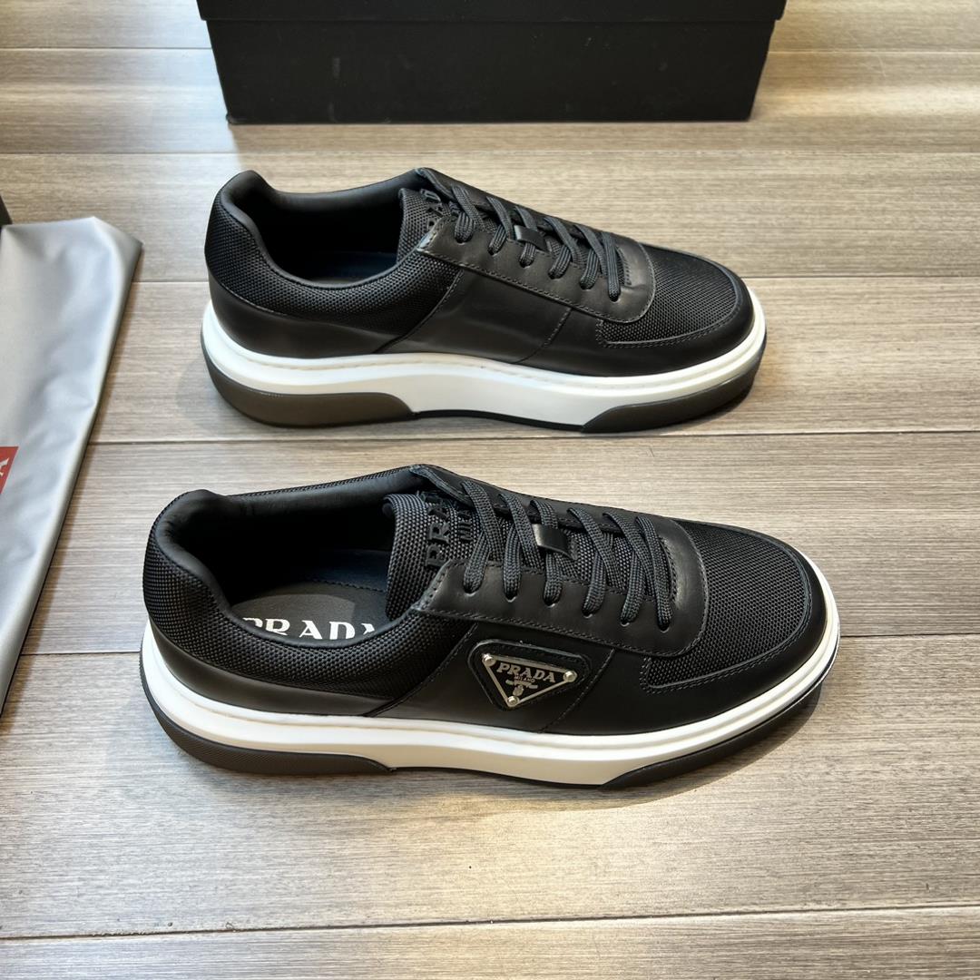 A Prada High quality original orderNapa calf leather upper branded high silk canvas fabric and bra