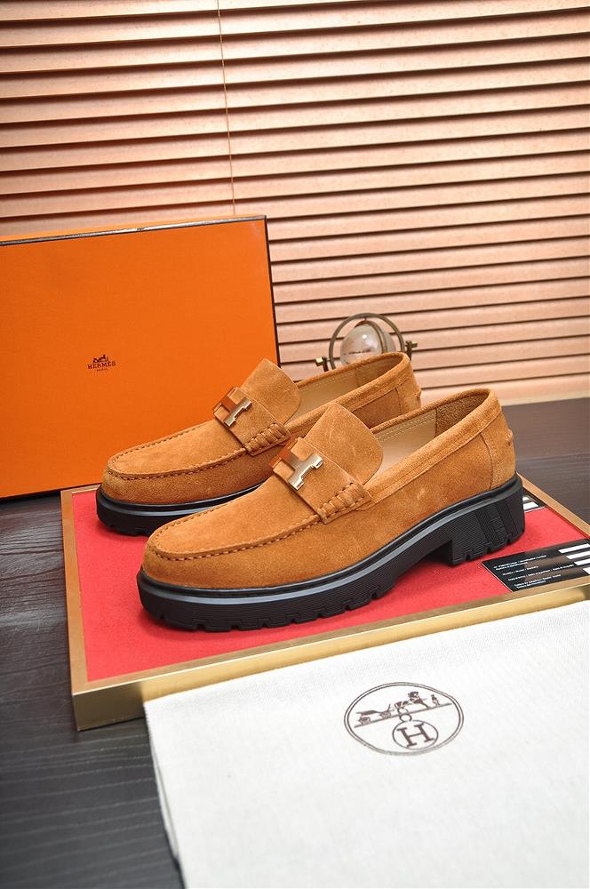 HERMES Cowhide Lining Popular Mens Shoe Counter Original Order World Top Brand Luxury quality Fashionable and upscale Give you a lowkey and luxurio