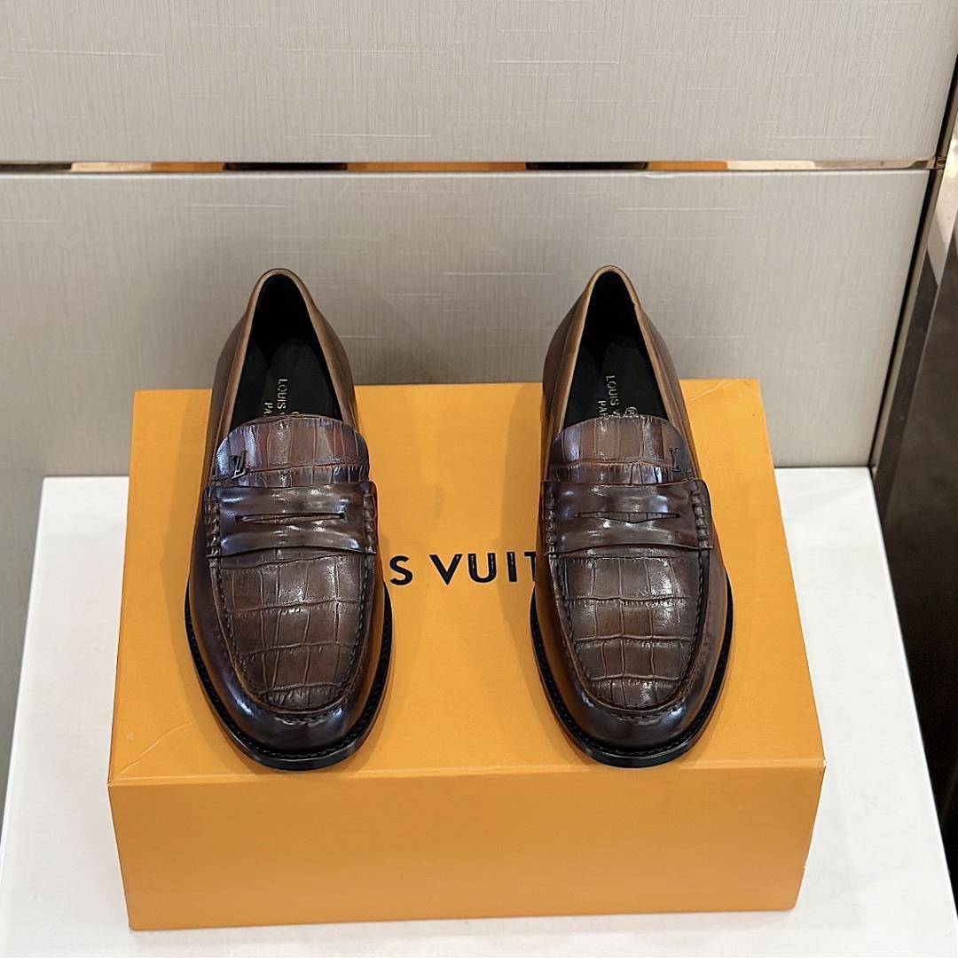 lv Family Major Handmade Lefon Shoes Leather Outsole in 2023 Fusion Lacquered Calf Leather And Handm