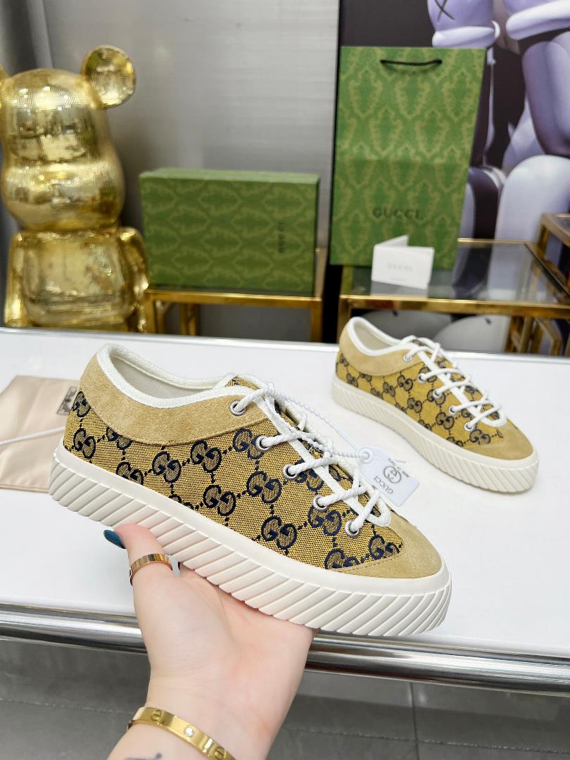 Gucci Low Bang Casual Sports Shoes a topnotch version with a onetoone replica of oil edge craf