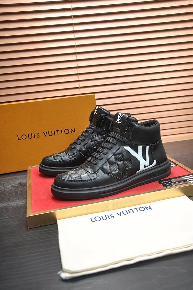 LOUIS VUITTON All Sheepskin Inner Lining LV High Top The same proud and popular LV original factory cowhide 11 original sheepskin inner lining upper