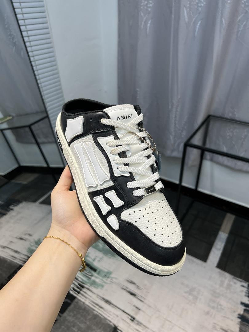 AMIRI Emil Spring New High Street Tennis Shoe Bone Sports Toe Layer Cow Leather Upper with