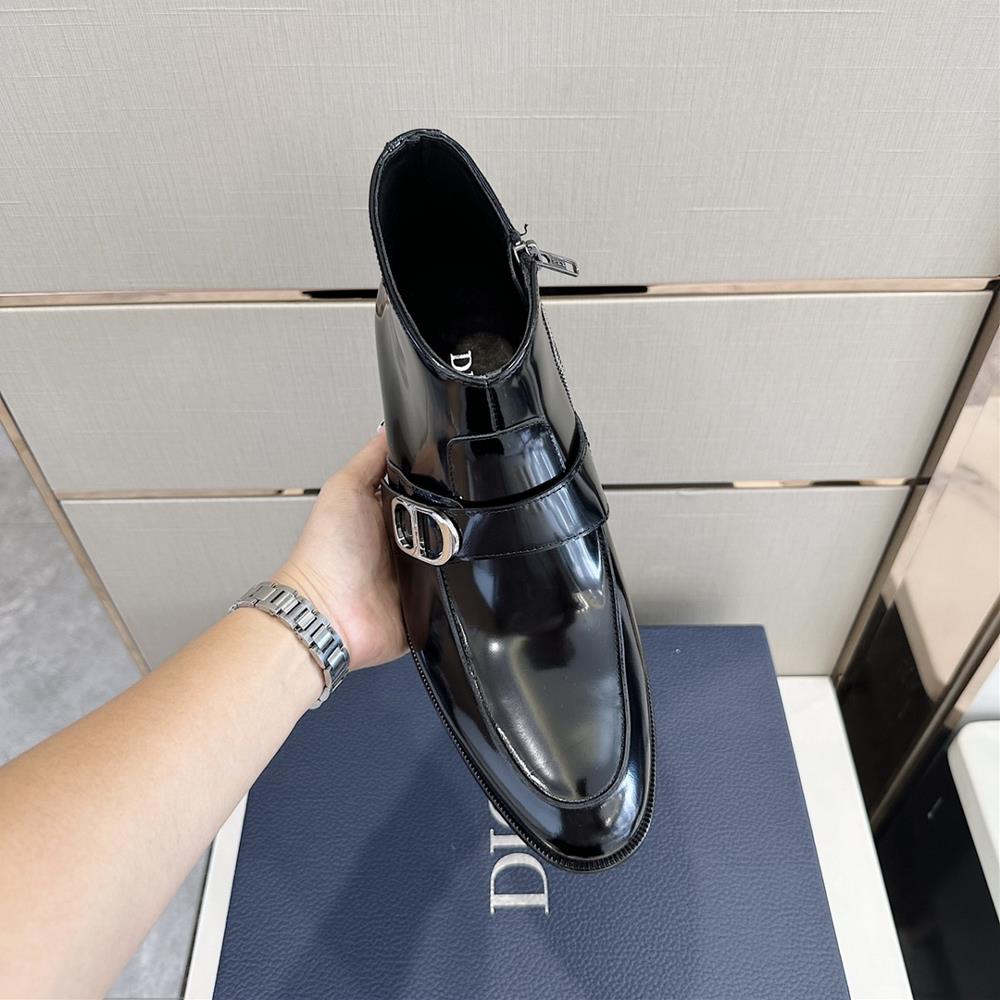 Dior latest mens and bare boot leather outsole Short boots embody a classic elegance Cra