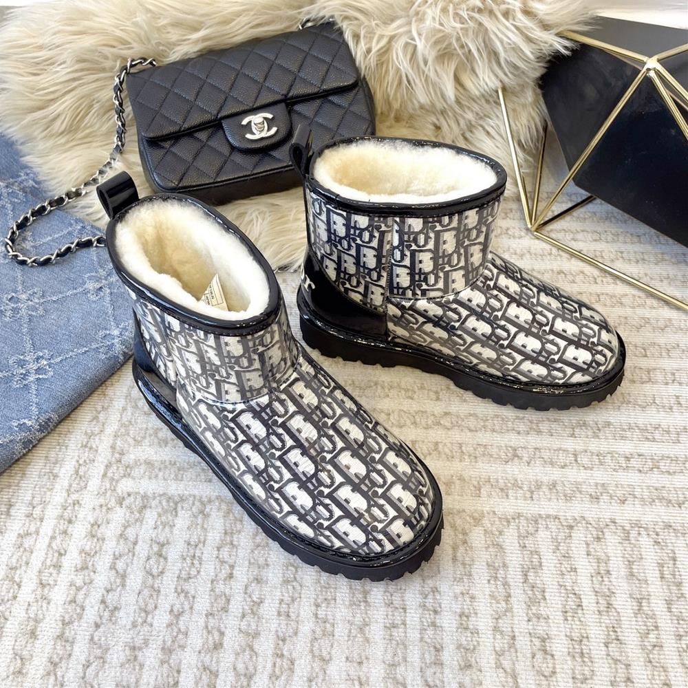 DIR PVC Electric Embroidery Latest Dijia Dior Snow Boots Plush ShoesThis model has undergone repeated sampling and debugging and ultimately came out