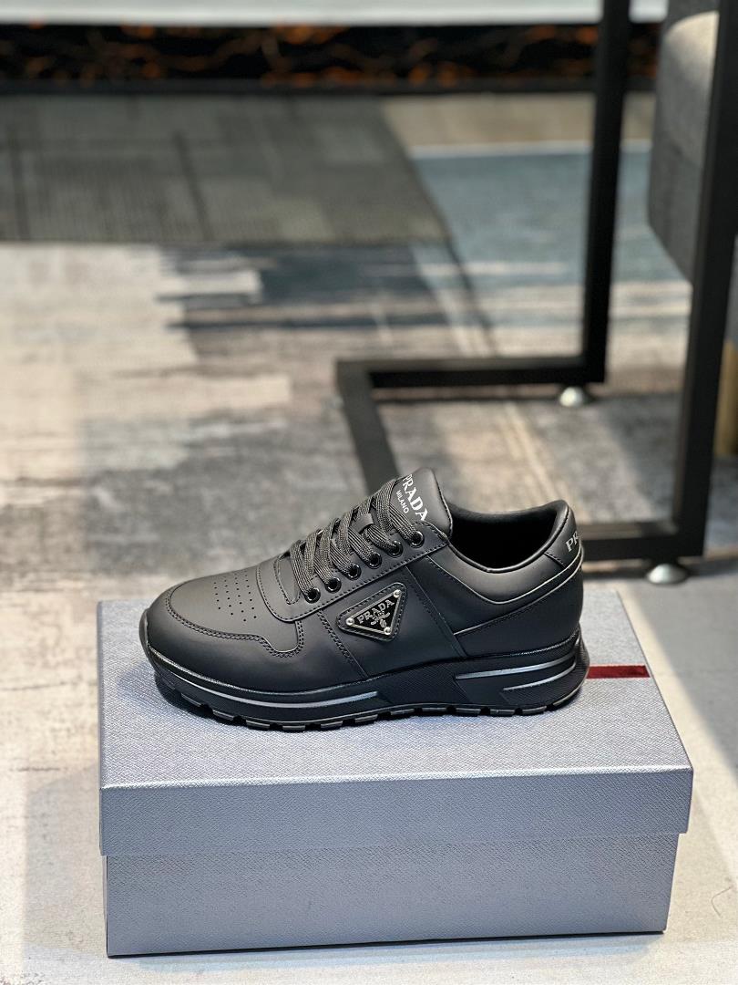 prada new casual shoes shop oneonone production of original quality imported leather leather up