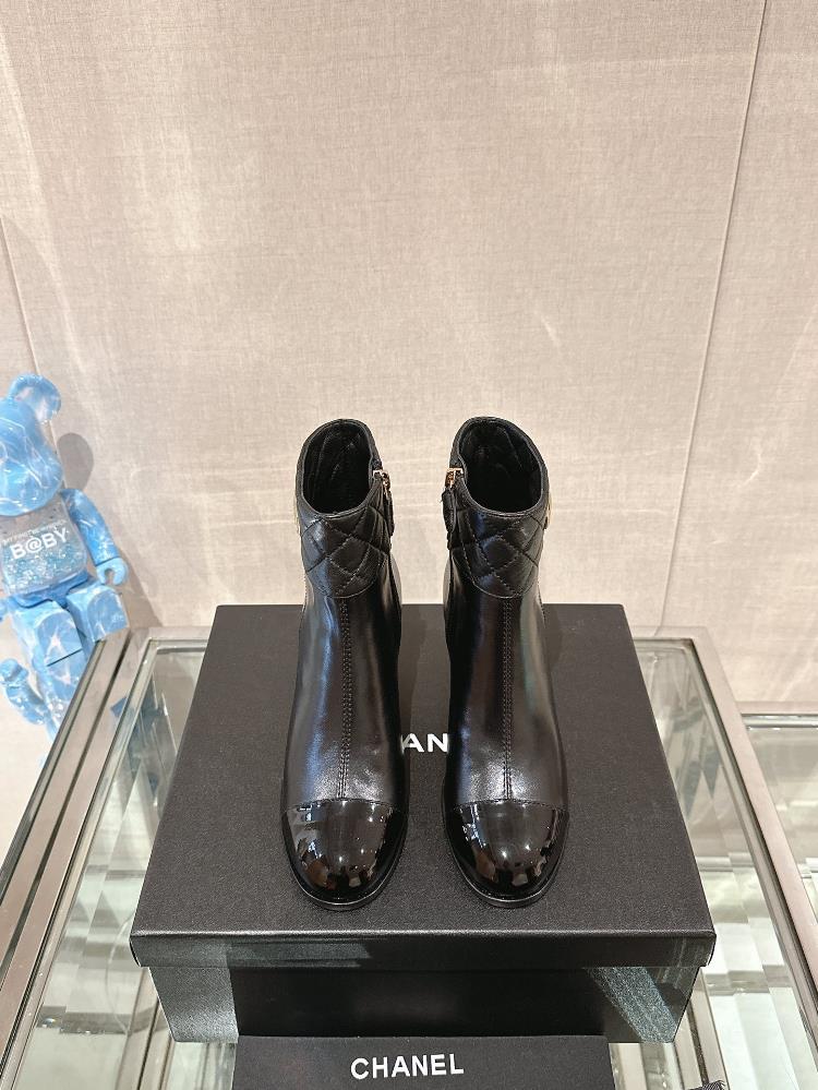 Chanel boots Thick Heel Short Boots  a fashion statement that exudes elegance confidenc