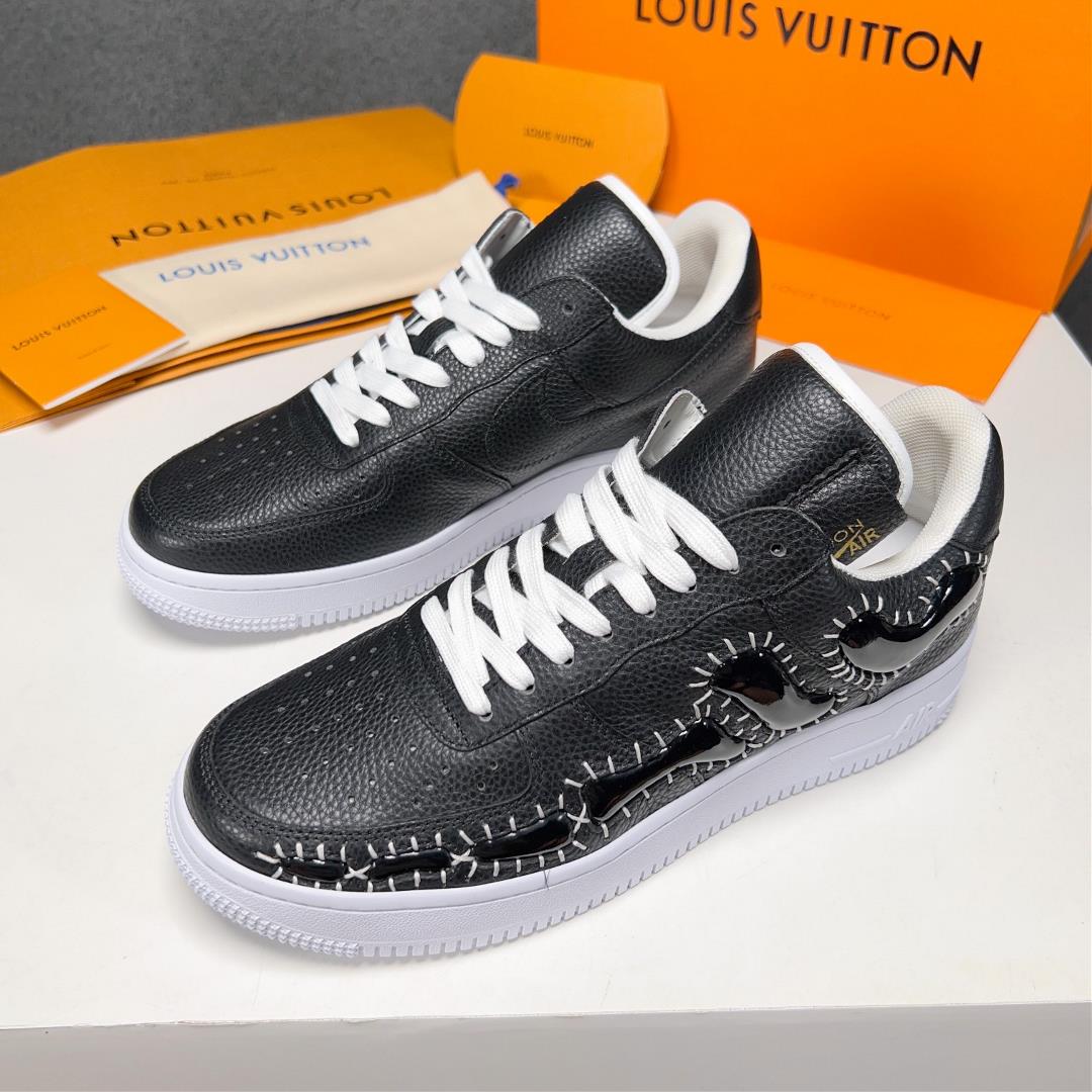 The new lv X AF1 Dreamy Co branded Air Force One highend mens sports and leisure shoesO